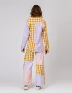 Multi Color Erin Patchwork Shirt -Incasee Ceantral dl23 sh 003b