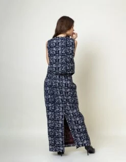 Black Abby Batik Skirt -Incasee Ceantral dl24sk002b