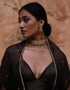 Black Cape And Skirt Set -Incasee Ceantral dpkly0184