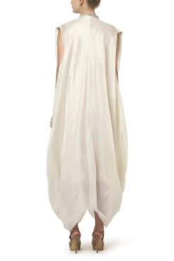 Draped Embroidered Dhoti Jumpsuit -Incasee Ceantral dr02b 1
