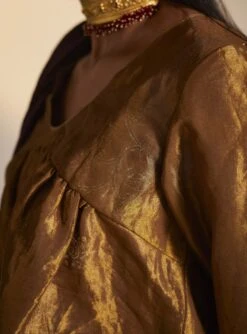 Empireline Blouse In Copper Tissue -Incasee Ceantral empantgldtsusyh4