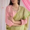 Empireline Blouse In Raw Silk -Incasee Ceantral empblsbblgmslk1