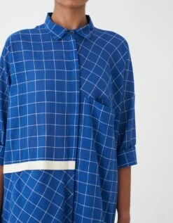 Electric Blue Drawstring Shirt 13 Electric Blue Drawstring Shirt -Incasee Ceantral f23s035