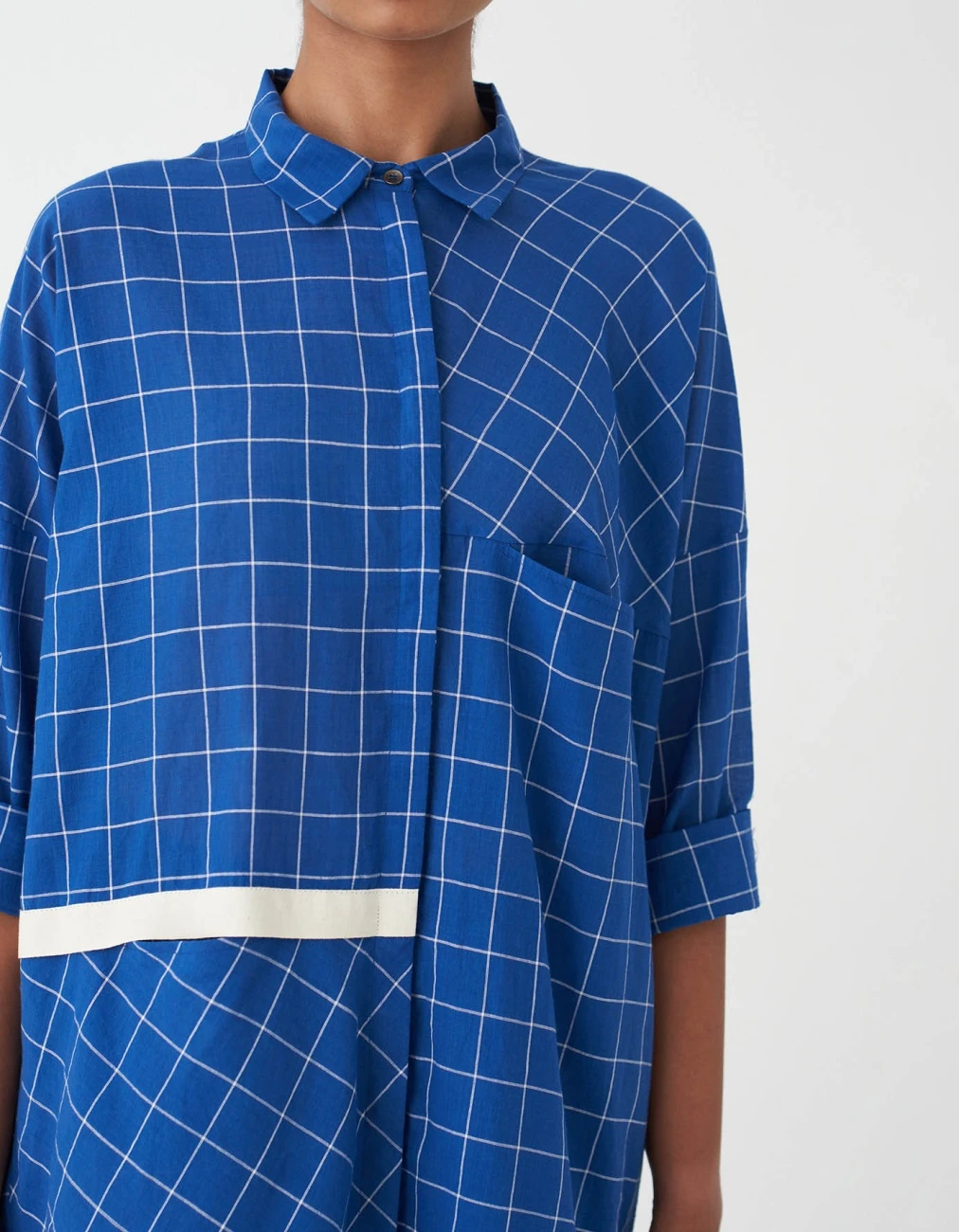 Electric Blue Drawstring Shirt 7 Electric Blue Drawstring Shirt - Image 5