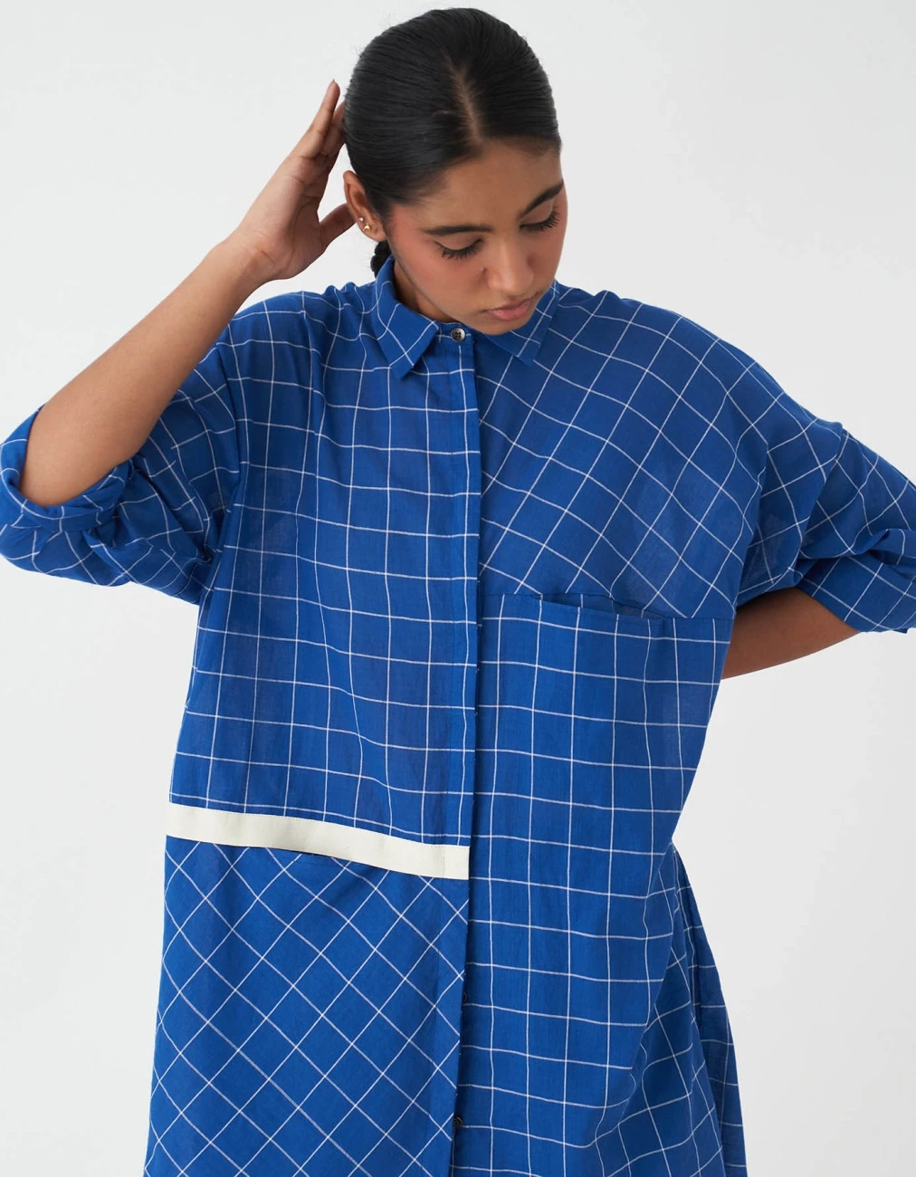 Electric Blue Drawstring Shirt 8 Electric Blue Drawstring Shirt - Image 6