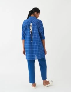 Electric Blue Drawstring Shirt 15 Electric Blue Drawstring Shirt -Incasee Ceantral f23s03b