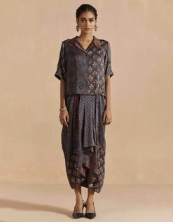 Blue Mrida Crop Shirt 9 Blue Mrida Crop Shirt -Incasee Ceantral fb2307a2