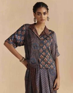 Blue Mrida Crop Shirt 10 Blue Mrida Crop Shirt -Incasee Ceantral fb2307a3