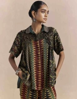 Green Mrida Texture Shirt -Incasee Ceantral fb2308c3