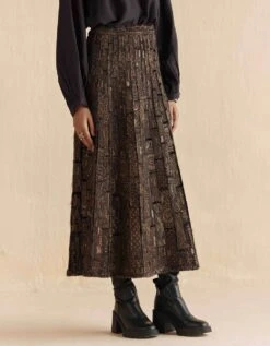 Black Mrida Embroidered Skirt 11 Black Mrida Embroidered Skirt -Incasee Ceantral fb2316b4