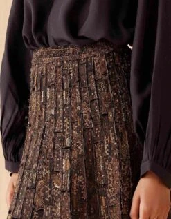 Black Mrida Embroidered Skirt 12 Black Mrida Embroidered Skirt -Incasee Ceantral fb2316b5