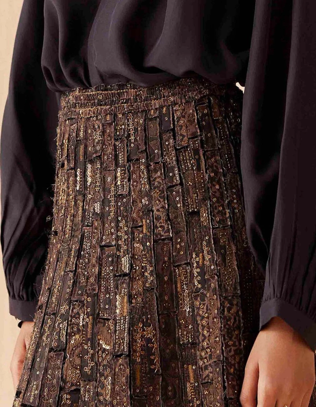 Black Mrida Embroidered Skirt 7 Black Mrida Embroidered Skirt - Image 5