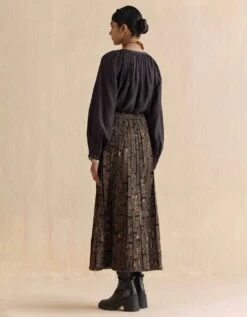 Black Mrida Embroidered Skirt 13 Black Mrida Embroidered Skirt -Incasee Ceantral fb2316bb