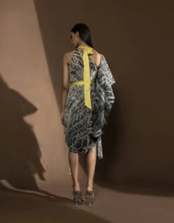 Monochrome Asymmetrical Geometric Drape -Incasee Ceantral hdr04b 1