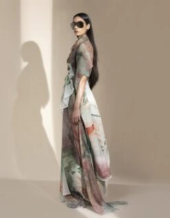 Crystal Petalite High Waisted Draped Skirt -Incasee Ceantral hdr073