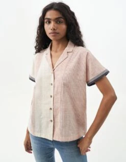 Pin Striped Relaxed Fit Shirt -Incasee Ceantral hhsscrow192