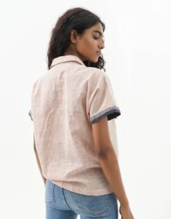 Pin Striped Relaxed Fit Shirt -Incasee Ceantral hhsscrow195