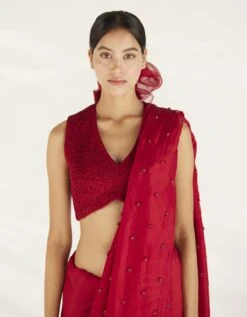 Red Songbird Blouse -Incasee Ceantral ilklae1813