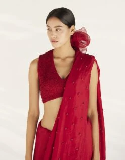 Red Songbird Blouse -Incasee Ceantral ilklae1814