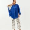 Inca Cobalt Blue Panelled Shirt -Incasee Ceantral incash03cobaltblue1
