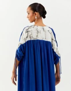 Inca Cobalt Blue Ruched Shirt -Incasee Ceantral incash05cobaltblue4