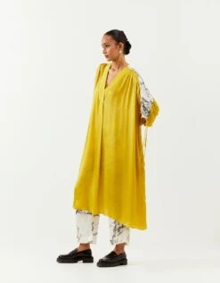 Inca Yellow Ruched Shirt -Incasee Ceantral incash05yellow3