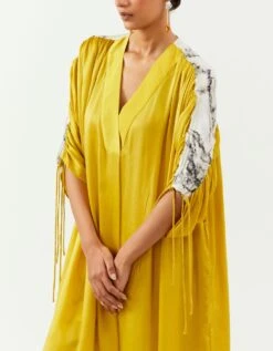 Inca Yellow Ruched Shirt -Incasee Ceantral incash05yellow4