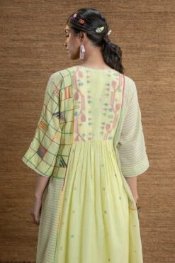 Green Paakhi Yoke Dress -Incasee Ceantral j2202bb