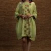 Green Paakhi Kimono Dress -Incasee Ceantral j2209b 1