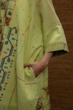 Green Paakhi Kimono Dress 14 Green Paakhi Kimono Dress -Incasee Ceantral j2209b 6