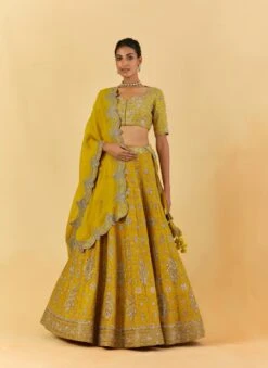 Mustard Raw Silk Blouse -Incasee Ceantral jr87252