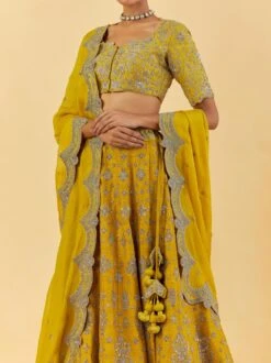 Mustard Raw Silk Blouse -Incasee Ceantral jr87253