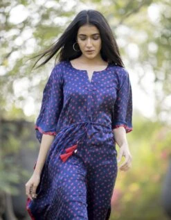 Jumpsuit In Indigo Blue -Incasee Ceantral jump33