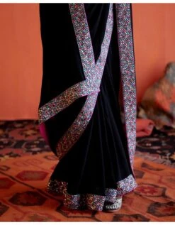Black Haseen Saree And Blouse Plus Petticoat -Incasee Ceantral kkhs023