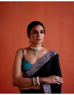 Black Haseen Saree And Blouse Plus Petticoat -Incasee Ceantral kkhs024