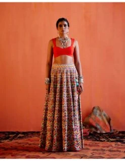 Orange Mushtaq Blouse