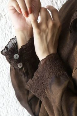 Pleated T Shirt -Incasee Ceantral kmsh025pwtcopper3