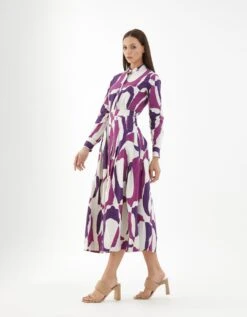 Purple And Pink Abstract Shirt -Incasee Ceantral kofw220292
