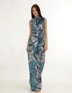 Blue And White Floral Jumpsuit -Incasee Ceantral kofw230713 1
