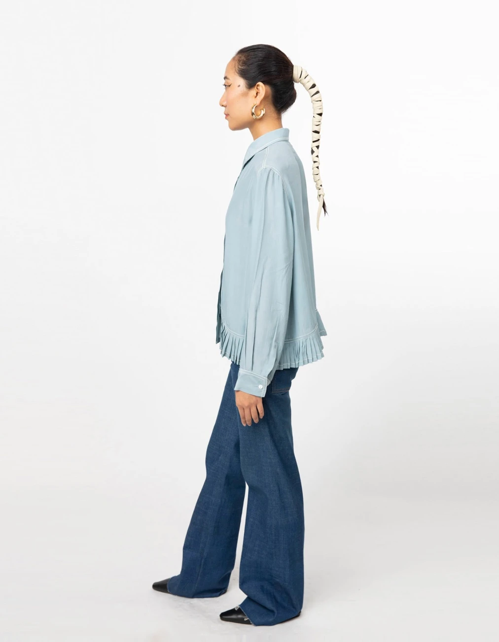 Dust Blue Fin Shirt 5 Dust Blue Fin Shirt - Image 3