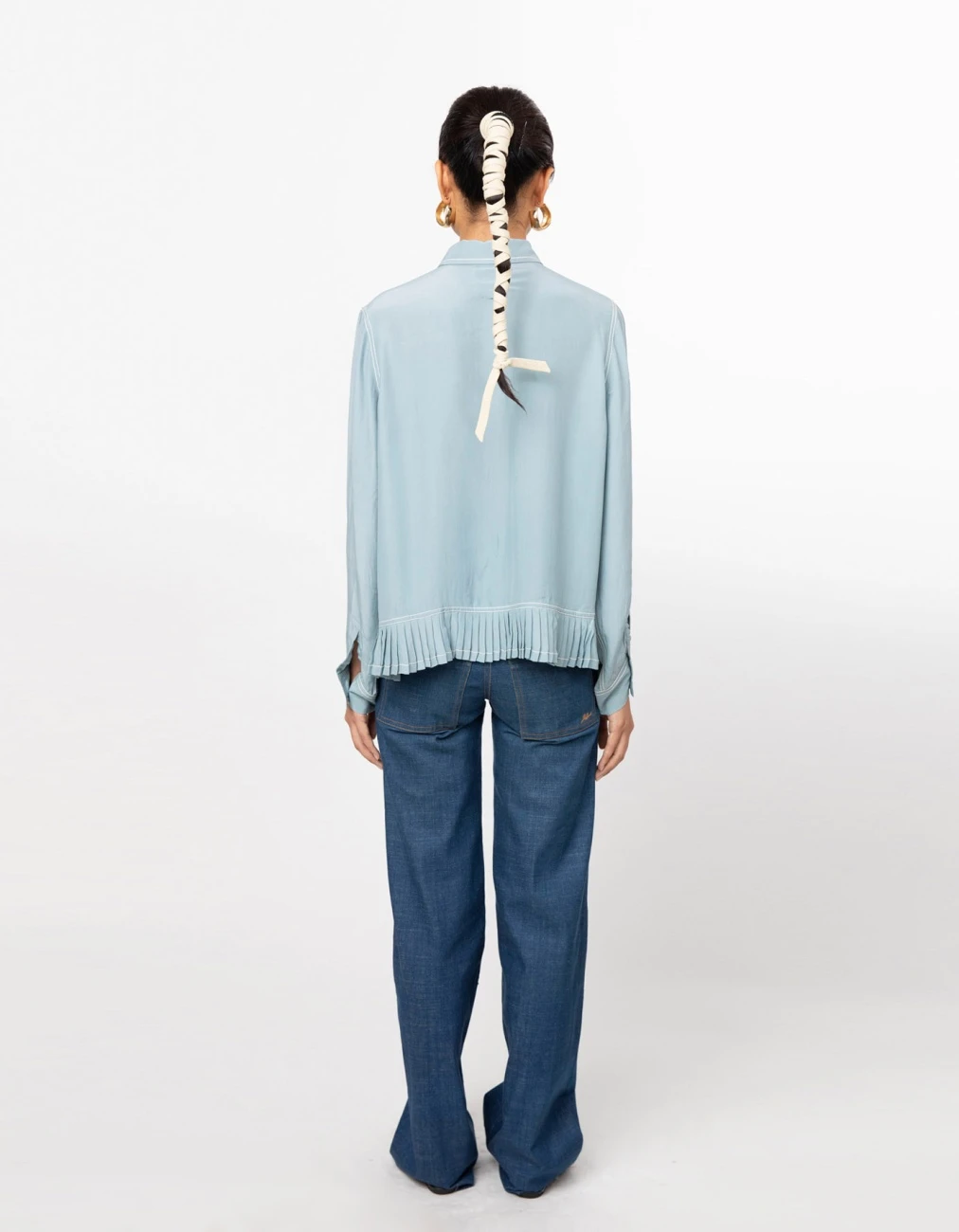 Dust Blue Fin Shirt 6 Dust Blue Fin Shirt - Image 4