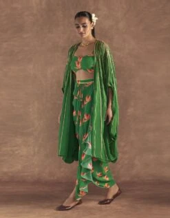Nectar Cup Green Drape Skirt Set 10 Nectar Cup Green Drape Skirt Set -Incasee Ceantral maw234034
