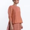 Metallic Shore Blouse In Peach -Incasee Ceantral mbg6peach1