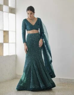 Dark Green Daria Skirt Set