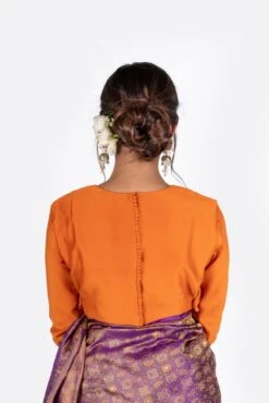 Apricot Kesri Blouse -Incasee Ceantral mim00100 b