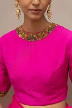 Fuchsia Gauri Blouse -Incasee Ceantral mimkj025b