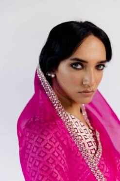 Pink Organza Nilisha Blouses -Incasee Ceantral mimray082b