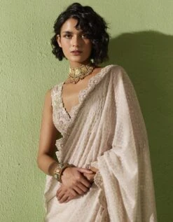 Off White Leela Blouse -Incasee Ceantral mrec308b