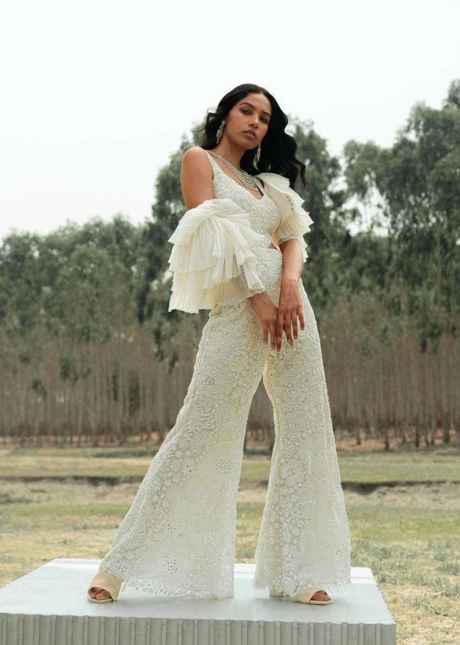 Ivory Floral Agnes Jumpsuit 3 Ivory Floral Agnes Jumpsuit