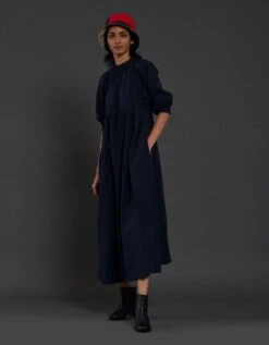 Navy Blue Raglan Dress